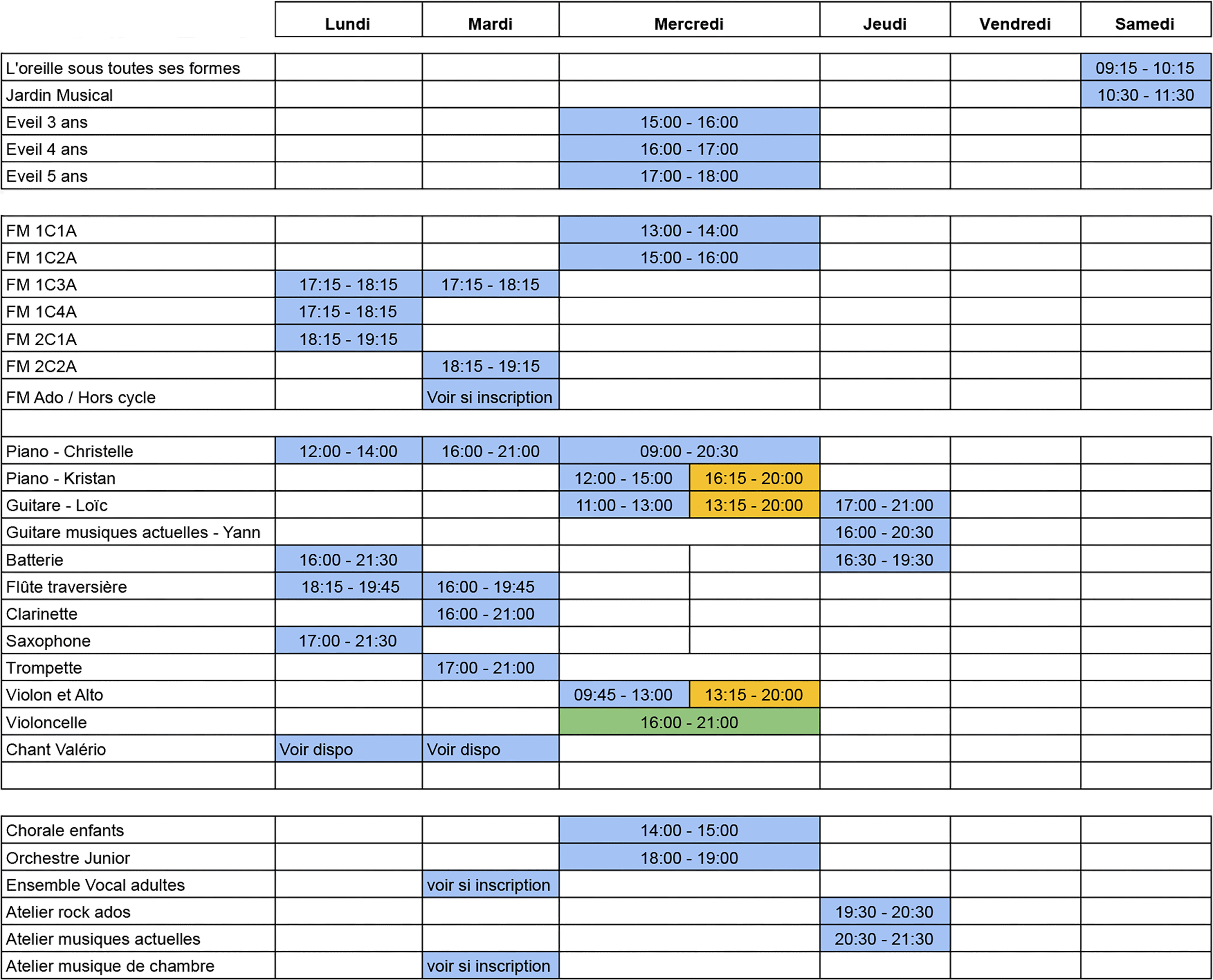 Planning 2026 - 2027
