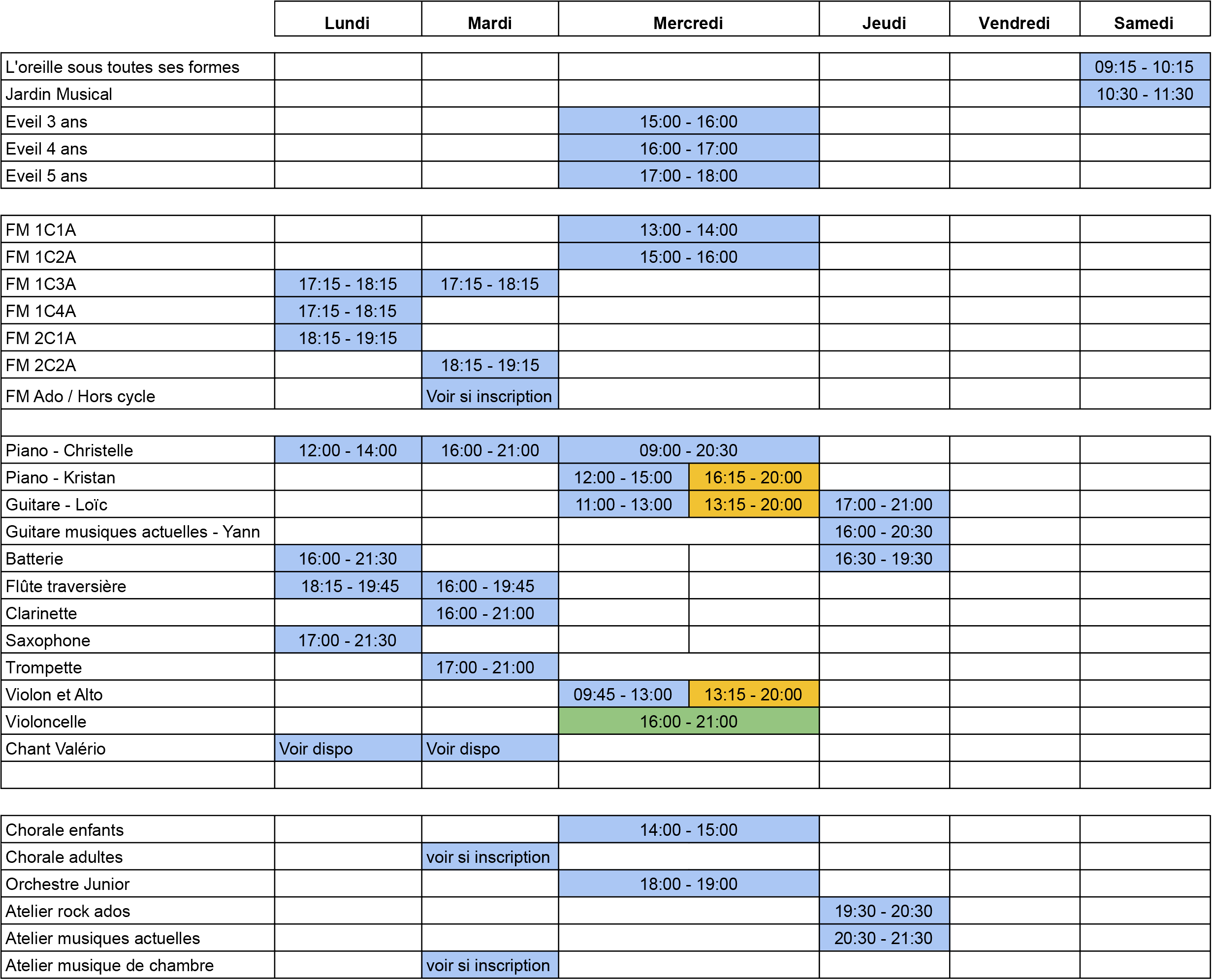 Planning 2026 - 2027